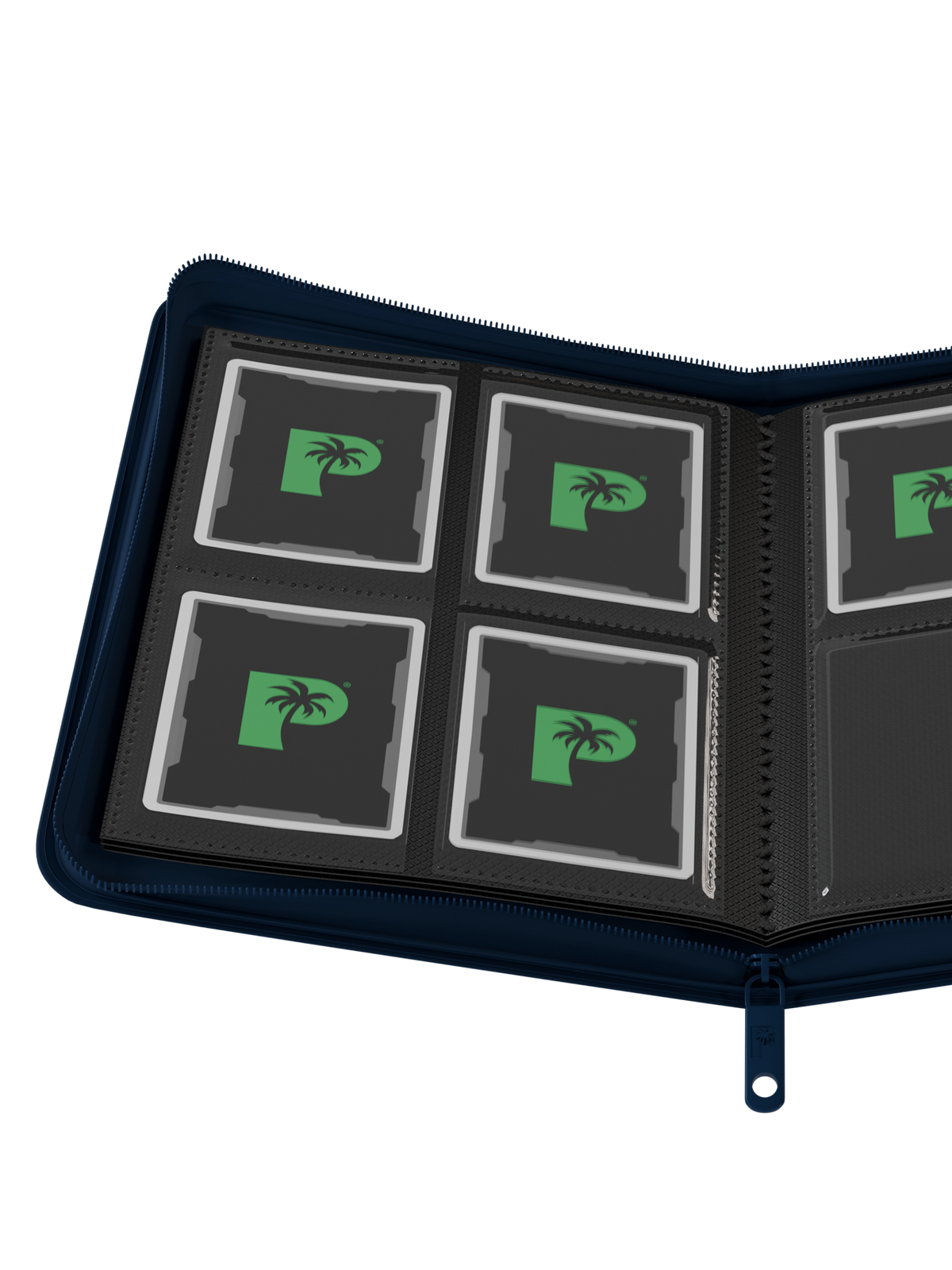 Palms Off Gaming Collectors Series 4 Pocket Zip Binder Navy