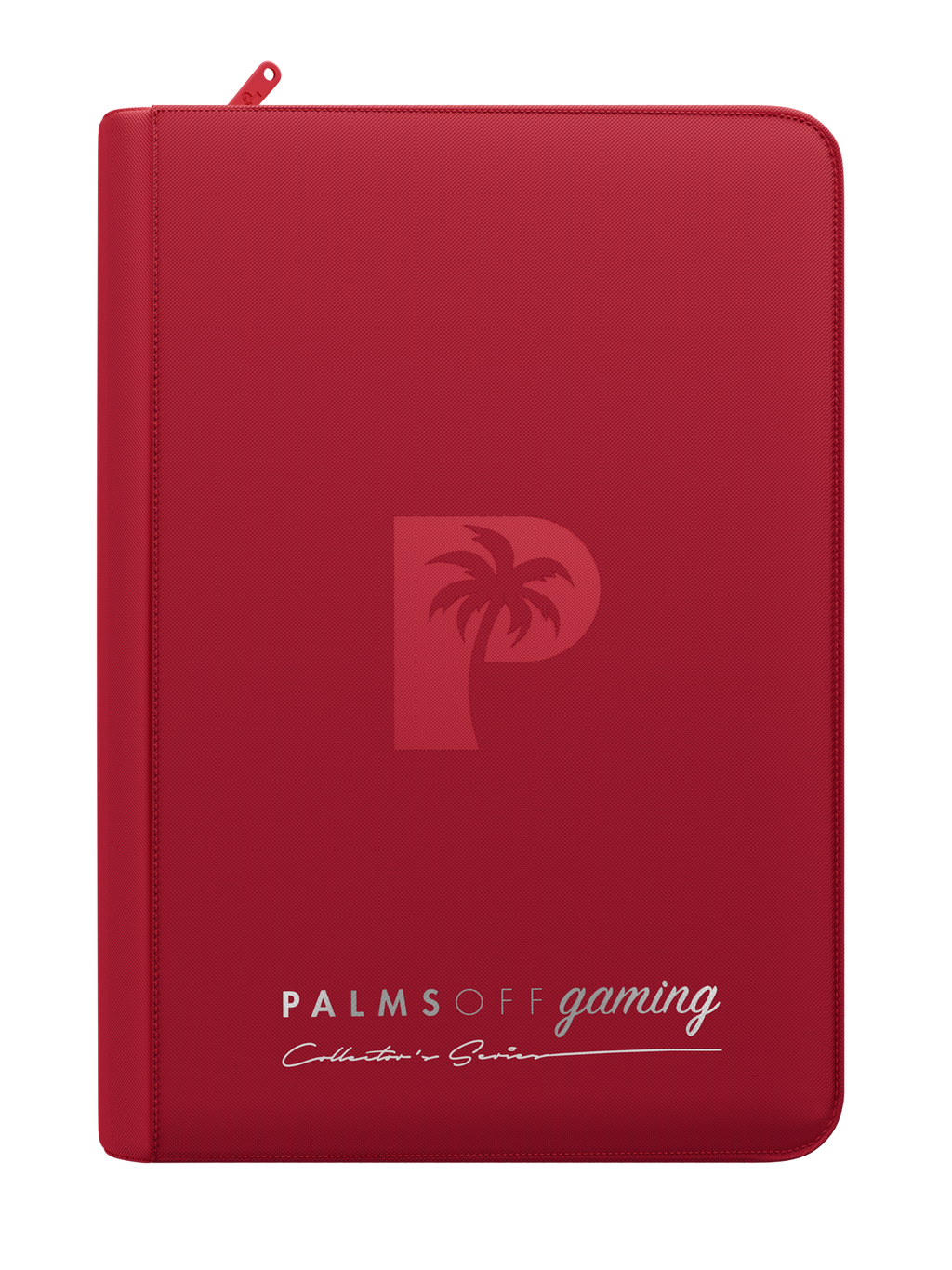 Palms Off Gaming Collector's Series 4 Pocket Zip Trading Card Binder - RED