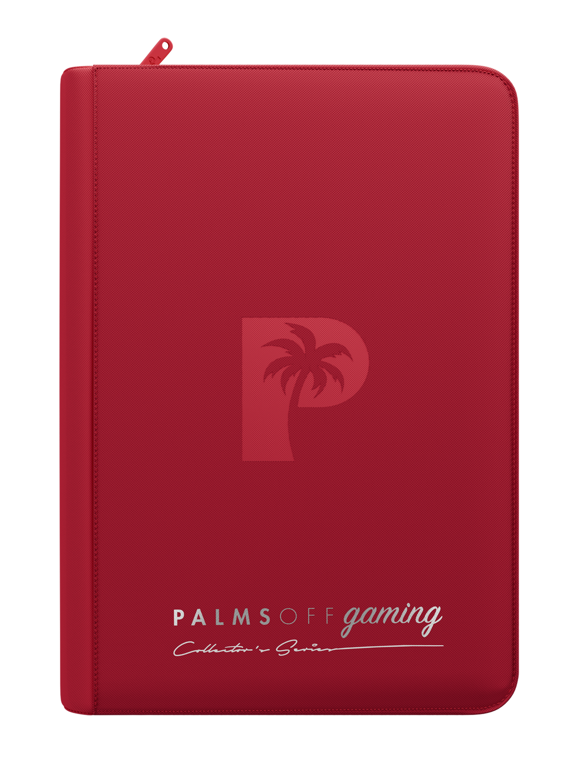 Palms Off Gaming Collector's Series 4 Pocket Zip Trading Card Binder - RED