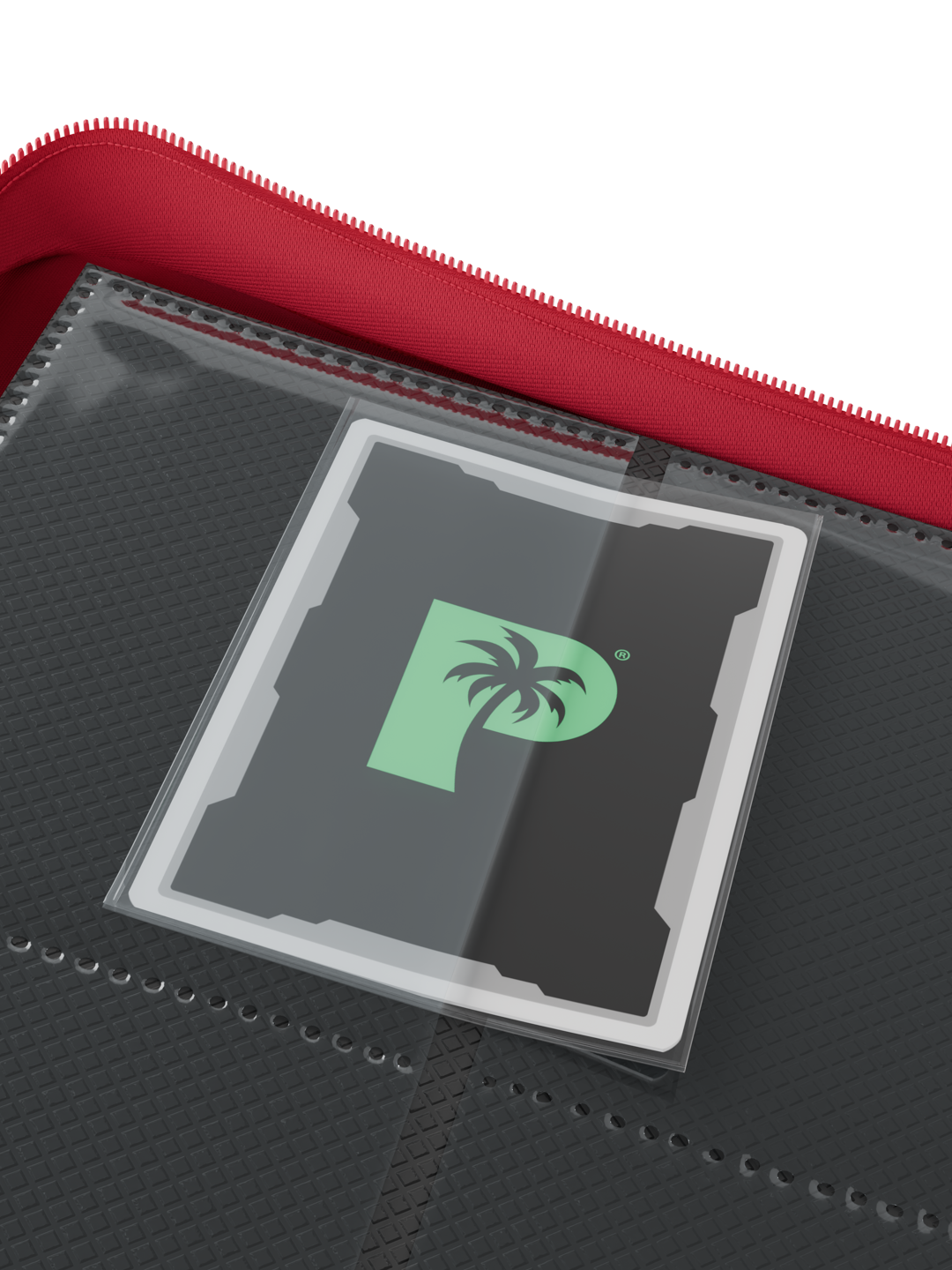 Palms Off Gaming Collector's Series 4 Pocket Zip Trading Card Binder - RED