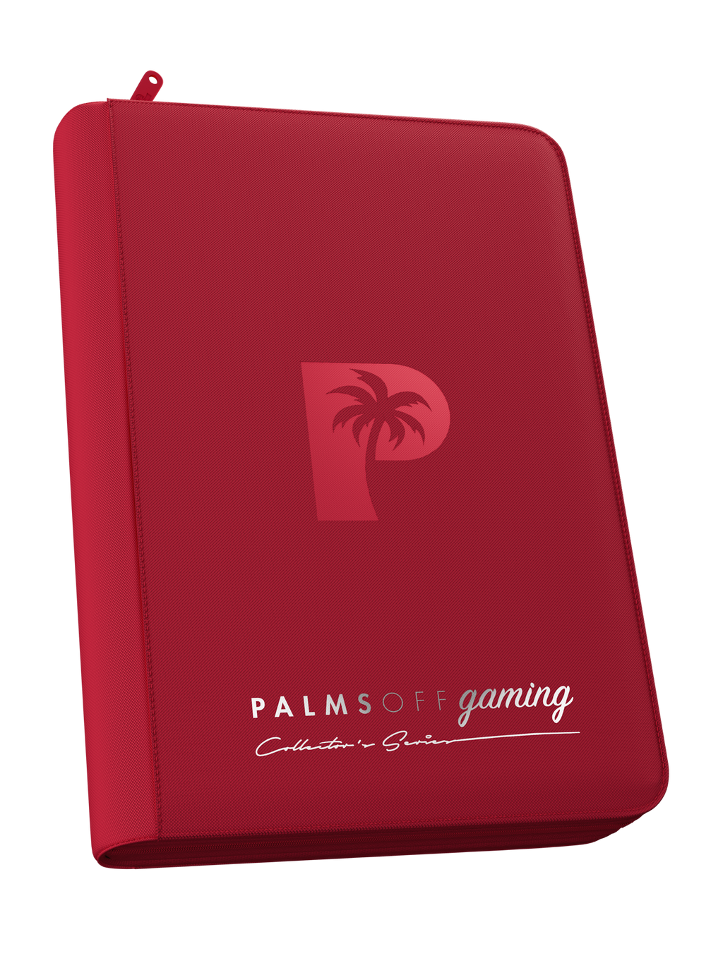Palms Off Gaming Collector's Series 4 Pocket Zip Trading Card Binder - RED