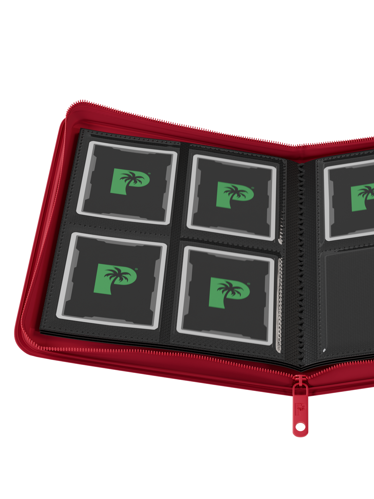 Palms Off Gaming Collector's Series 4 Pocket Zip Trading Card Binder - RED