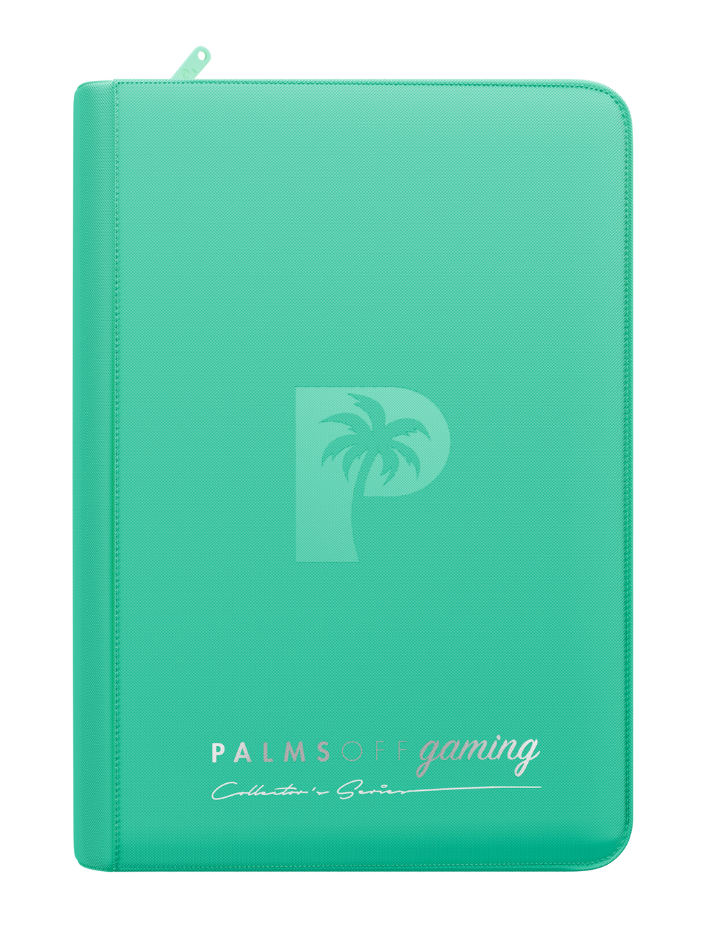 Palms Off Gaming Collector's Series 4 Pocket Zip Trading Card Binder - TURQUOISE