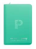 Palms Off Gaming Collector's Series 4 Pocket Zip Trading Card Binder - TURQUOISE