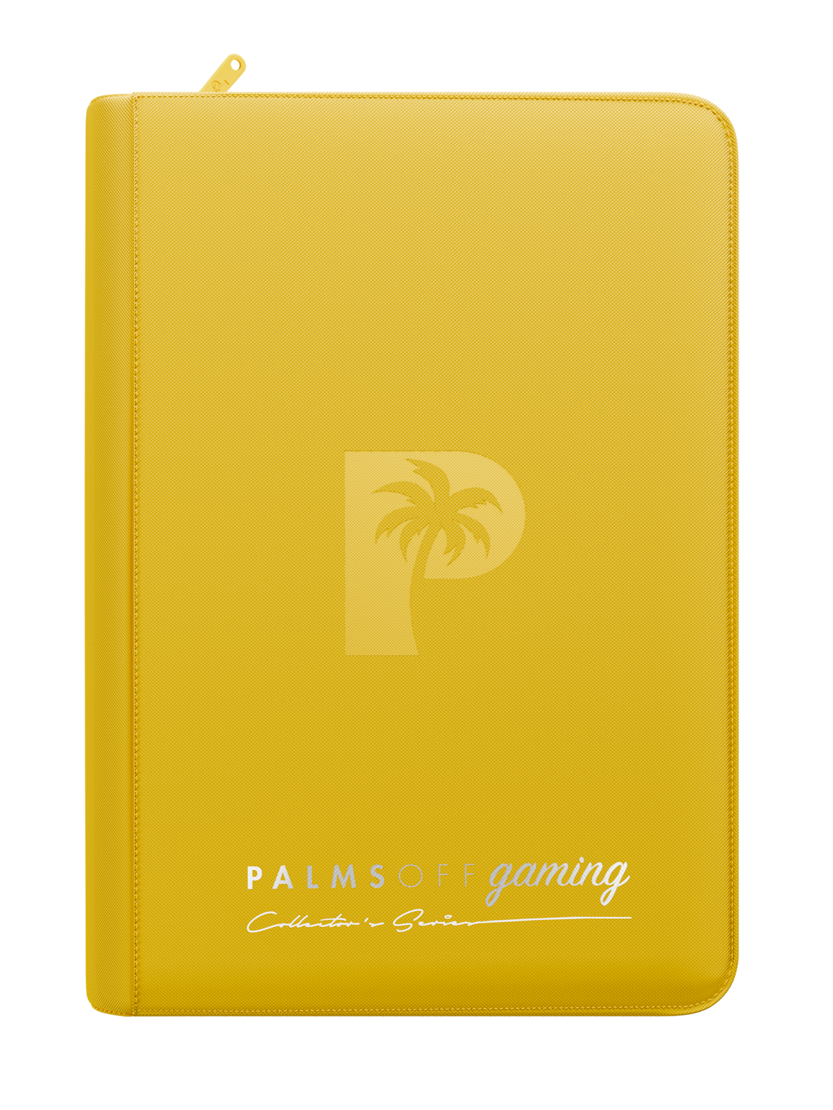 Palms Off Gaming Collector's Series 4 Pocket Zip Trading Card Binder - YELLOW