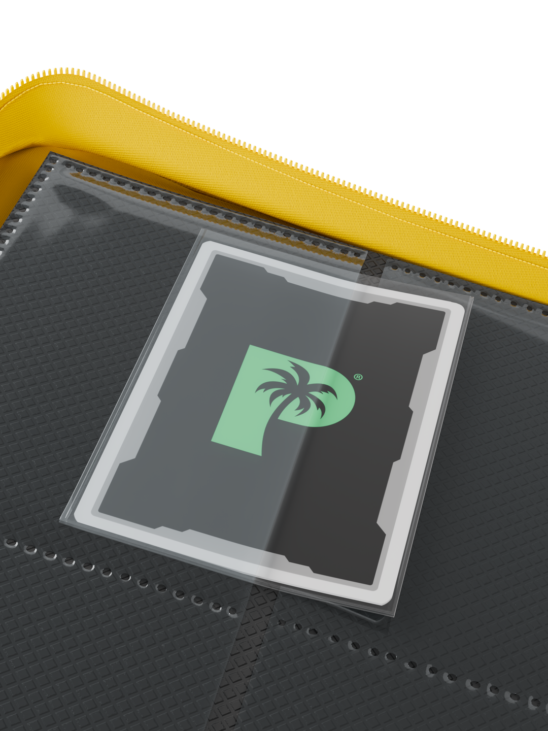 Palms Off Gaming Collector's Series 4 Pocket Zip Trading Card Binder - YELLOW