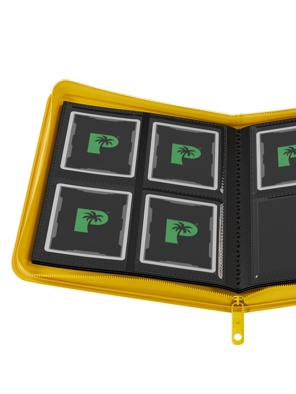Palms Off Gaming Collector's Series 4 Pocket Zip Trading Card Binder - YELLOW