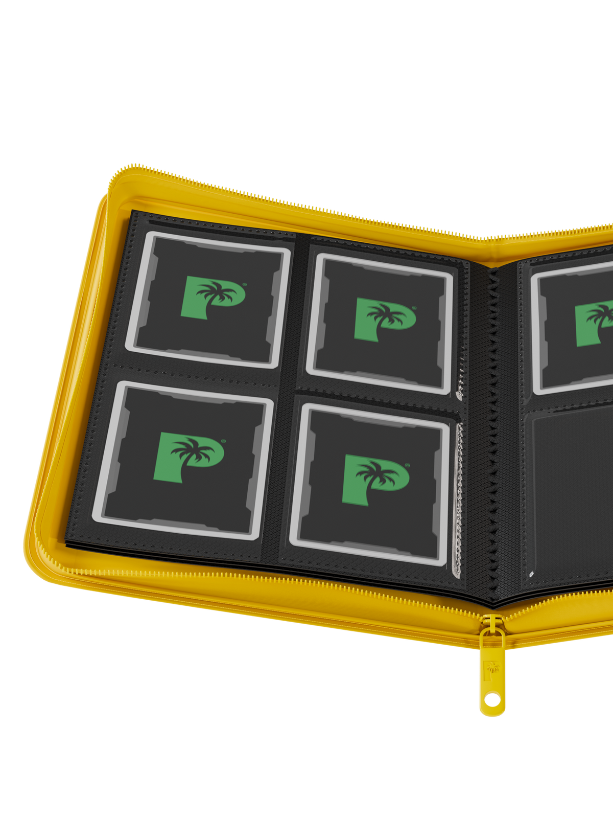 Palms Off Gaming Collector's Series 4 Pocket Zip Trading Card Binder - YELLOW
