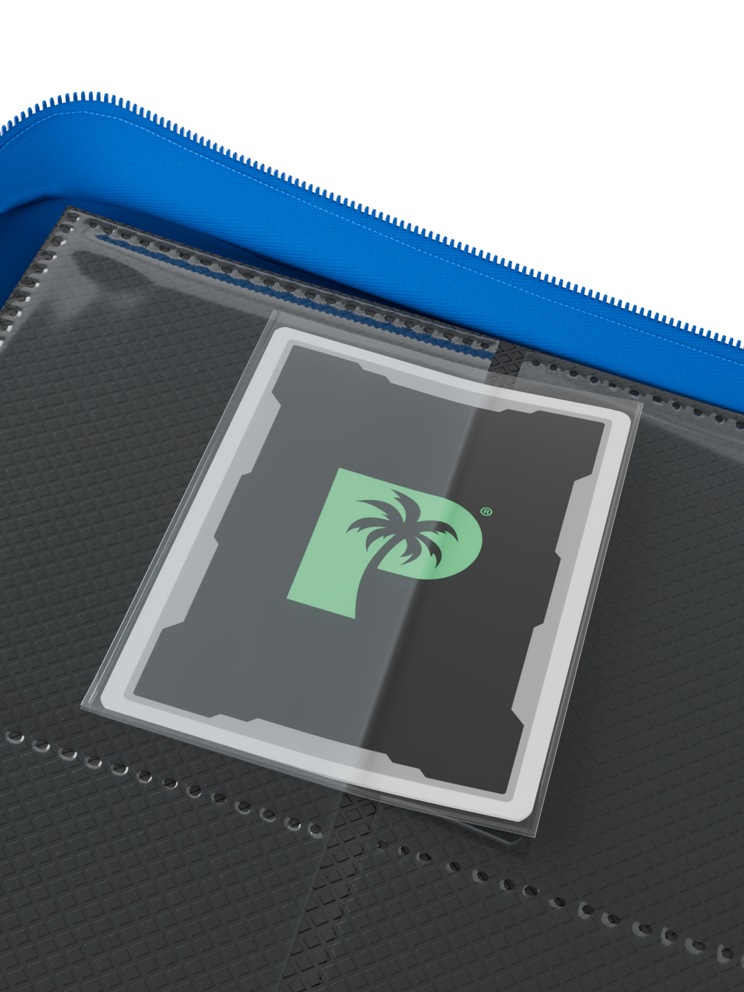 Palms Off Gaming Collector's Series 9 Pocket Zip Trading Card Binder - BLUE