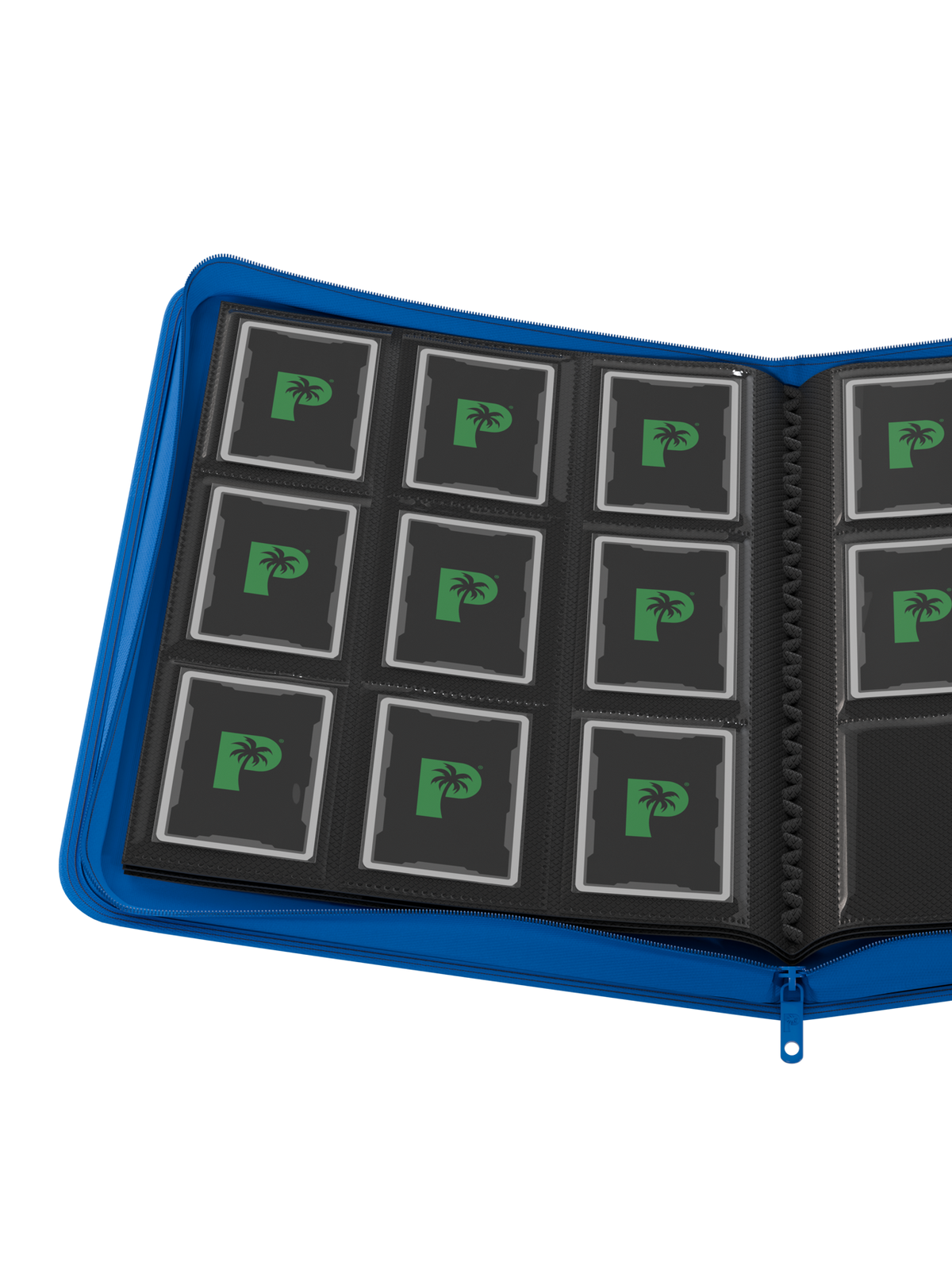 Palms Off Gaming Collector's Series 9 Pocket Zip Trading Card Binder - BLUE