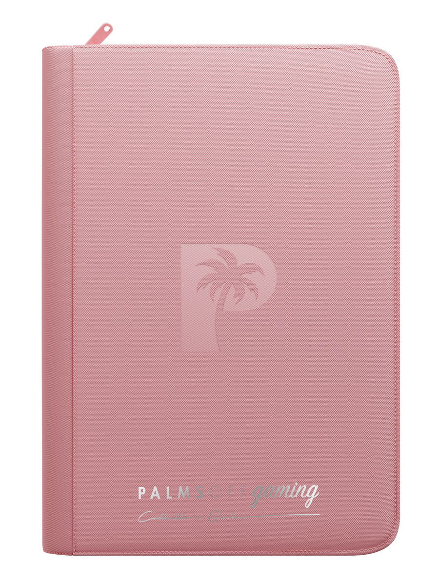 Palms Off Gaming Collector's Series 9 Pocket Zip Trading Card Binder - PINK