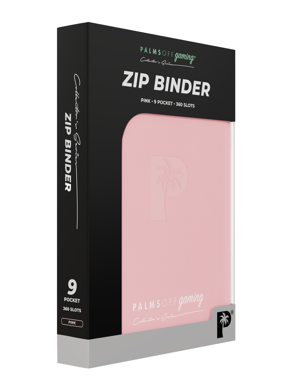 Palms Off Gaming Collector's Series 9 Pocket Zip Trading Card Binder - PINK