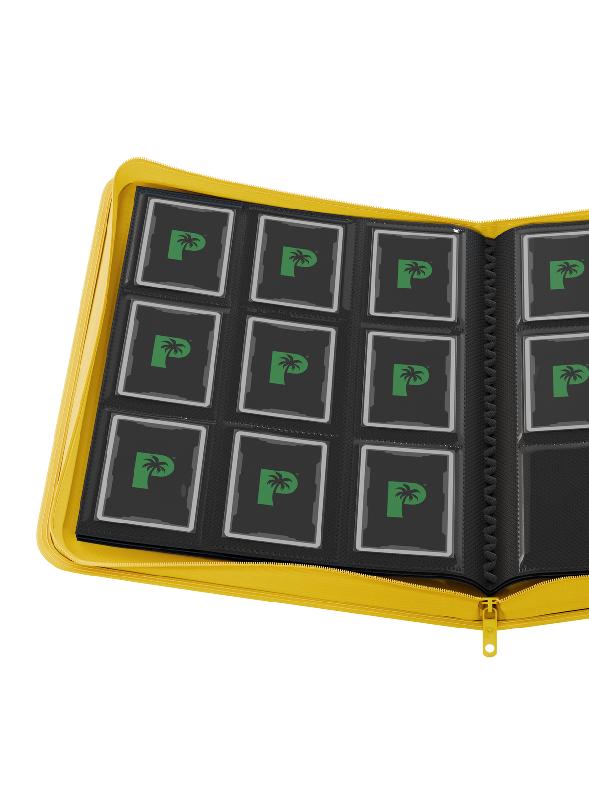 Palms Off Gaming Collector's Series 9 Pocket Zip Trading Card Binder - YELLOW