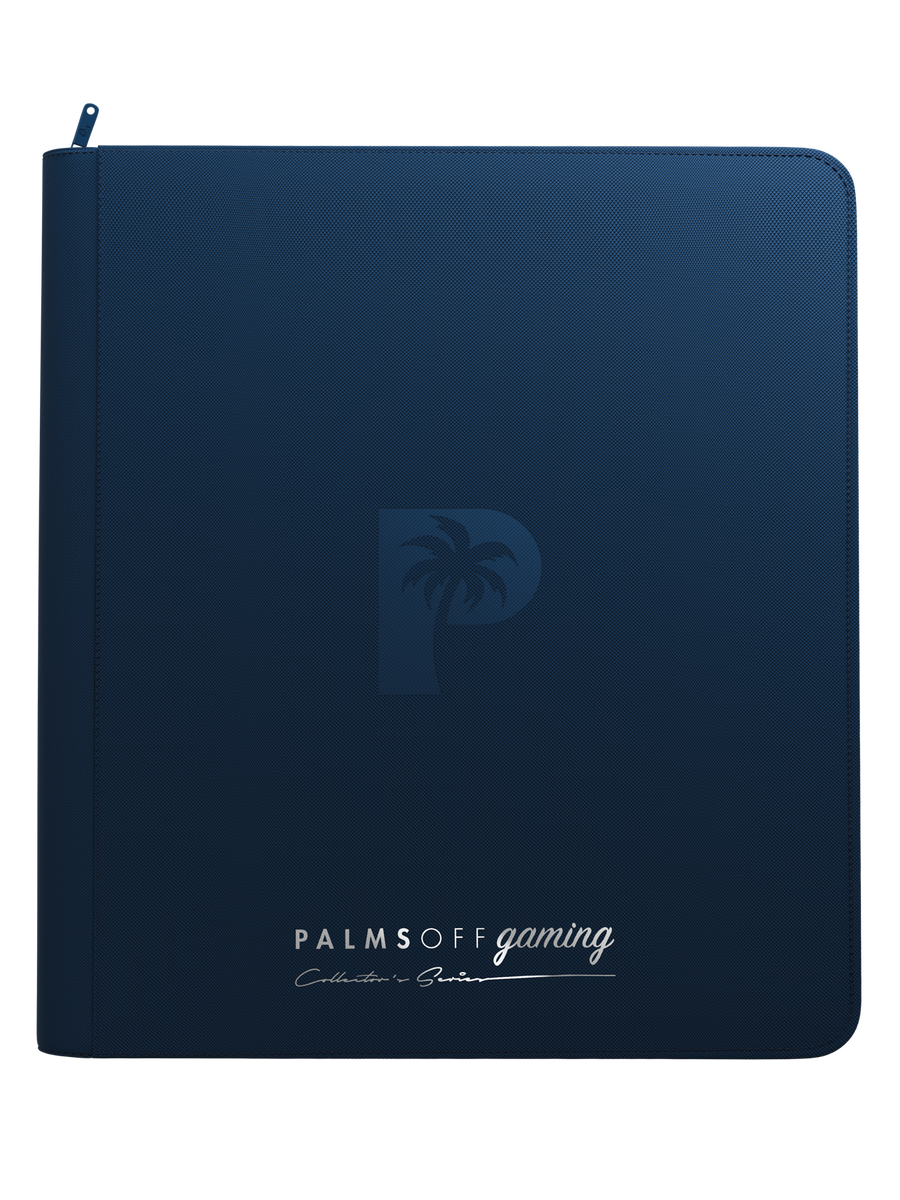 Palms Off Gaming Collectors Series 12 Pocket Zip Binder Navy