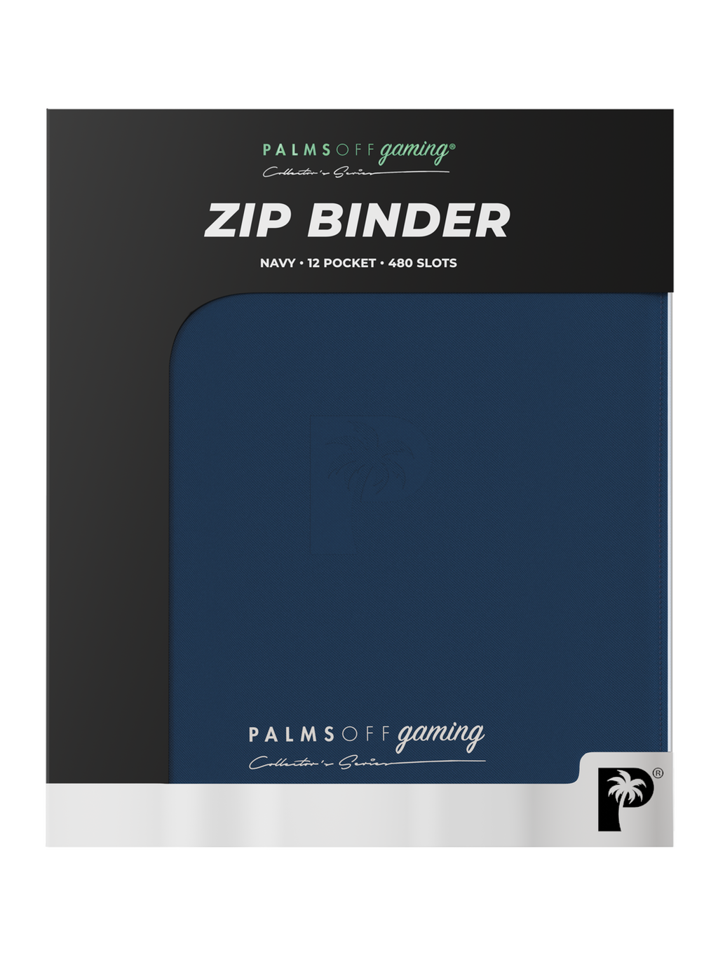 Palms Off Gaming Collectors Series 12 Pocket Zip Binder Navy