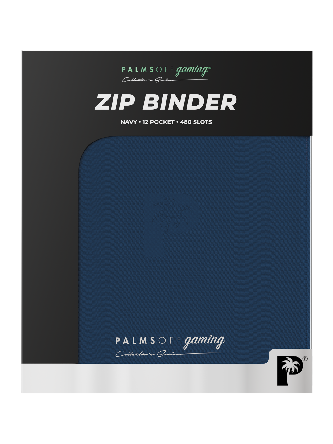 Palms Off Gaming Collectors Series 12 Pocket Zip Binder Navy