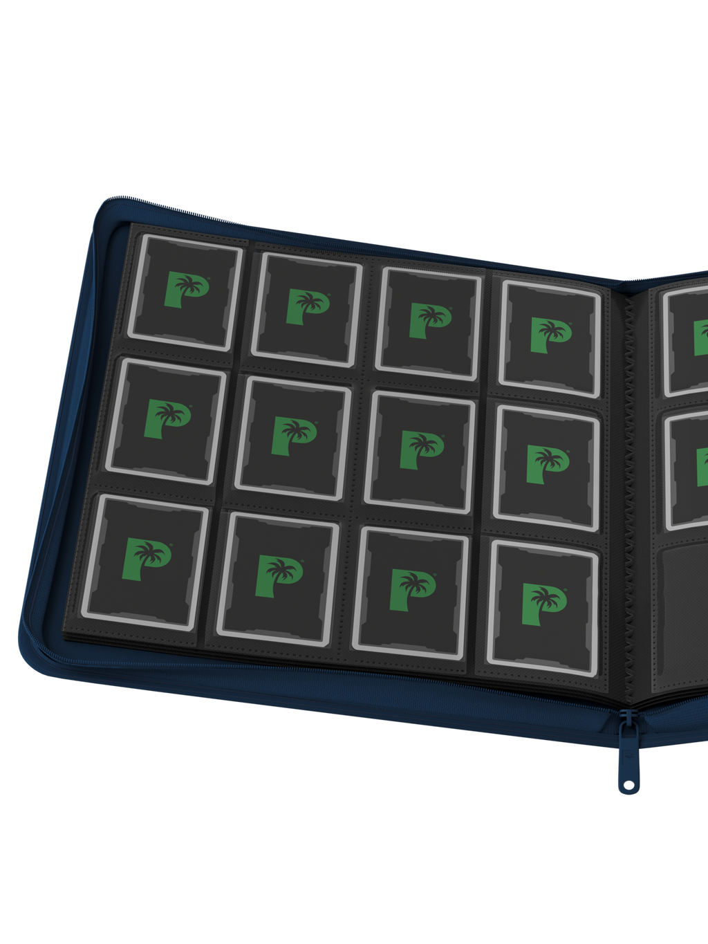 Palms Off Gaming Collectors Series 12 Pocket Zip Binder Navy