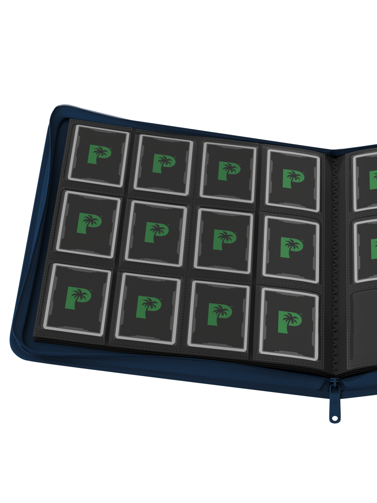 Palms Off Gaming Collectors Series 12 Pocket Zip Binder Navy