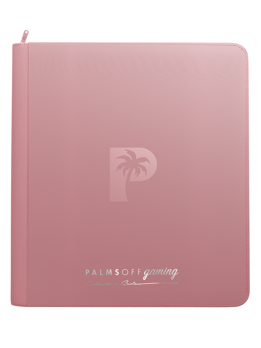 Palms Off Gaming Collector's Series 12 Pocket Zip Trading Card Binder - PINK