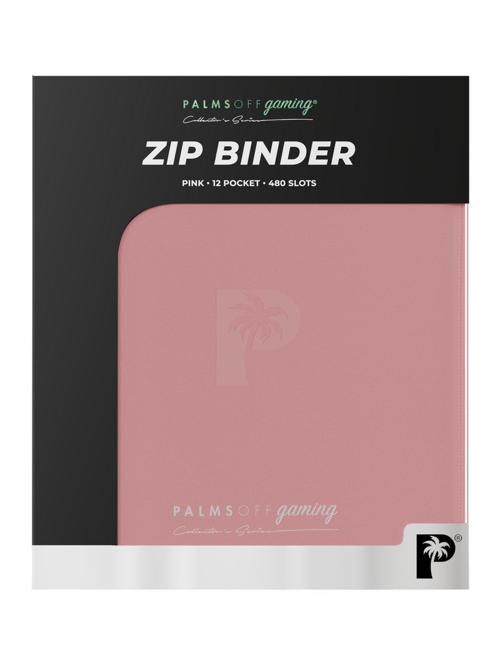 Palms Off Gaming Collector's Series 12 Pocket Zip Trading Card Binder - PINK