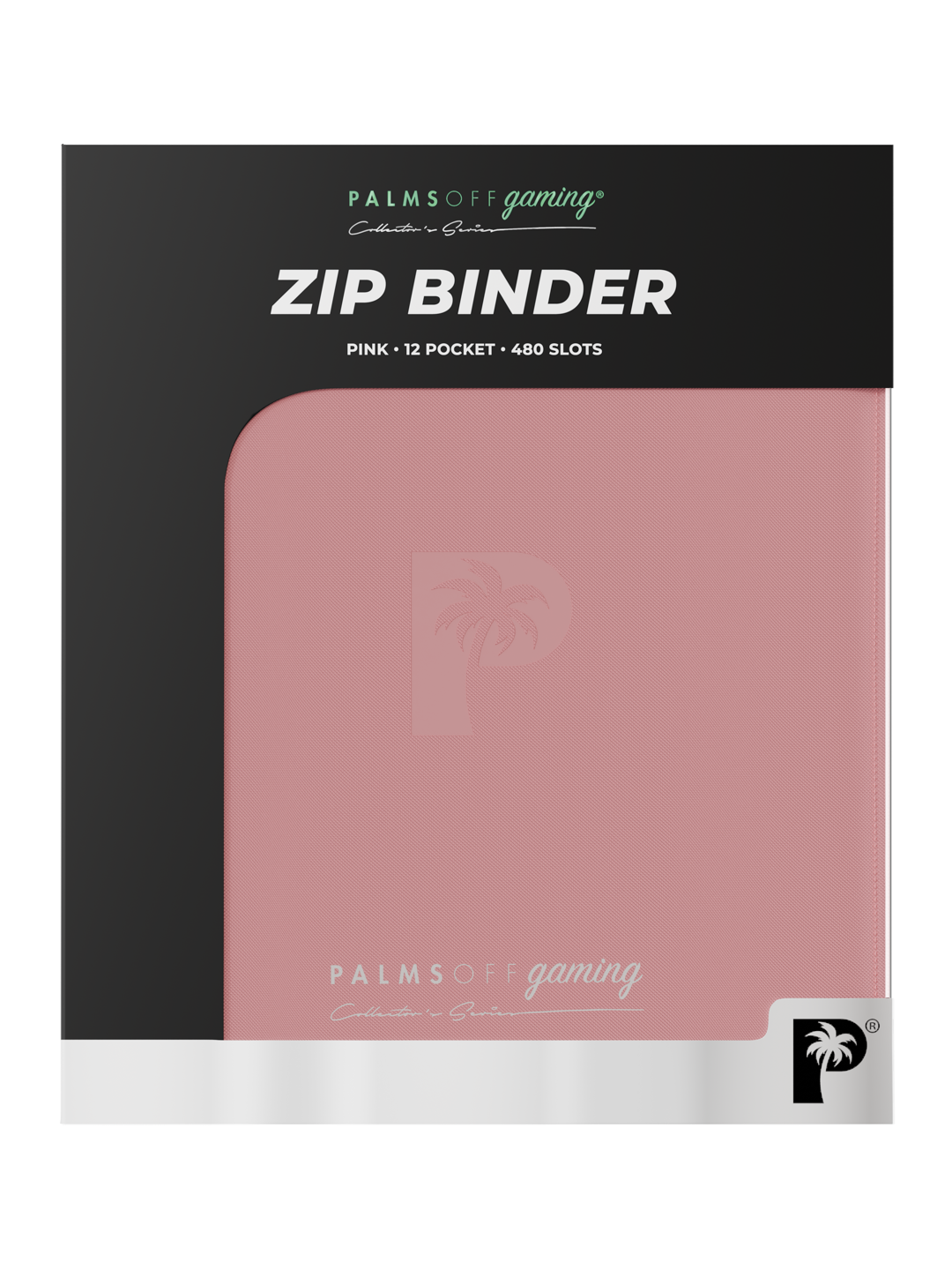 Palms Off Gaming Collector's Series 12 Pocket Zip Trading Card Binder - PINK