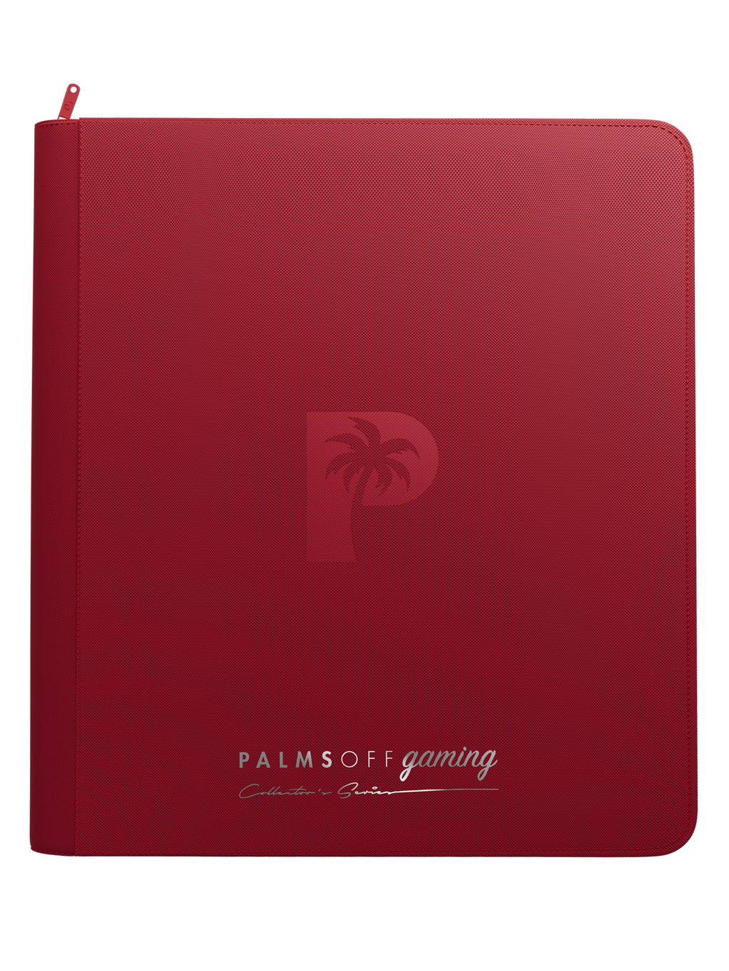 Palms Off Gaming Collector's Series 12 Pocket Zip Trading Card Binder - RED