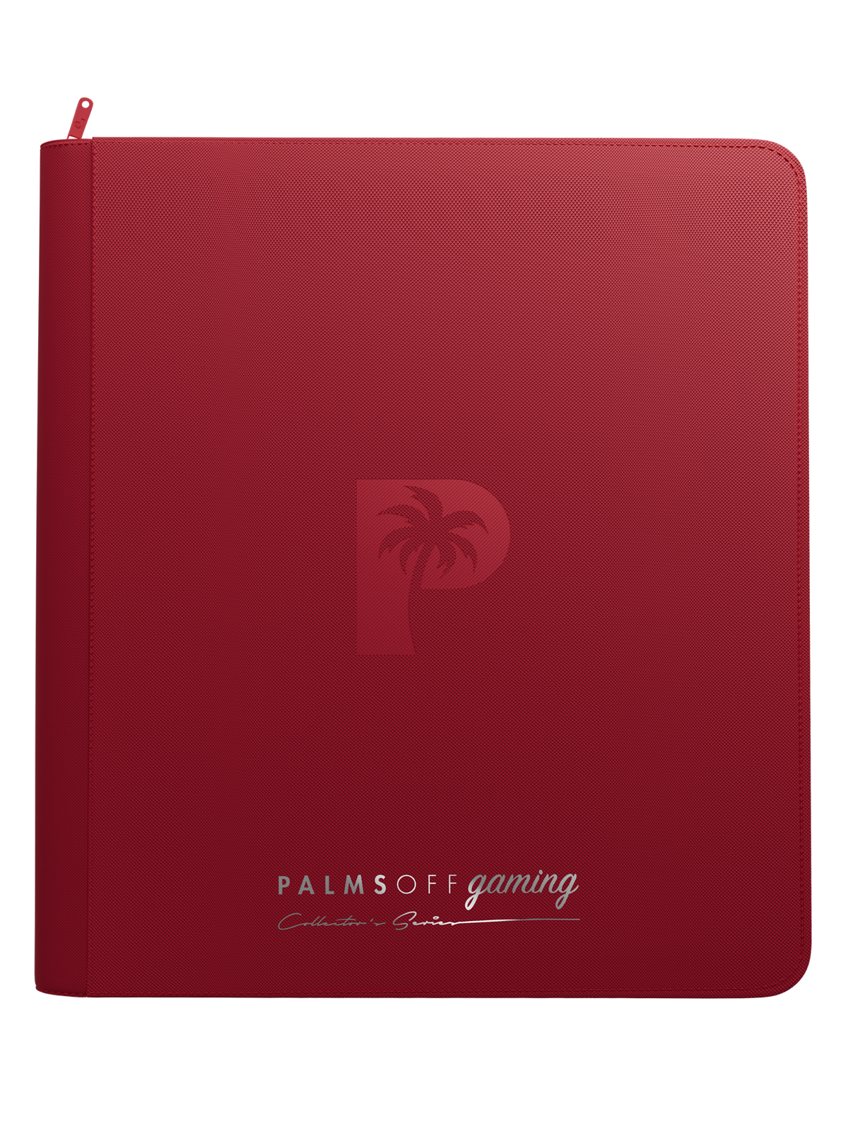 Palms Off Gaming Collector's Series 12 Pocket Zip Trading Card Binder - RED