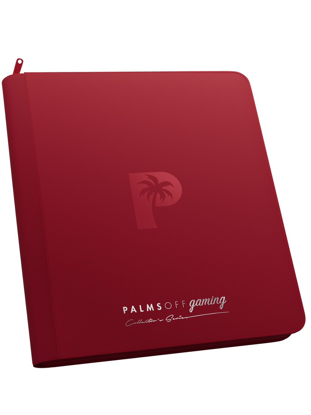 Palms Off Gaming Collector's Series 12 Pocket Zip Trading Card Binder - RED