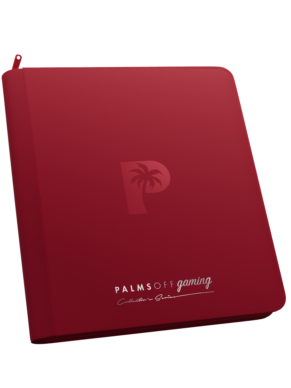Palms Off Gaming Collector's Series 12 Pocket Zip Trading Card Binder - RED