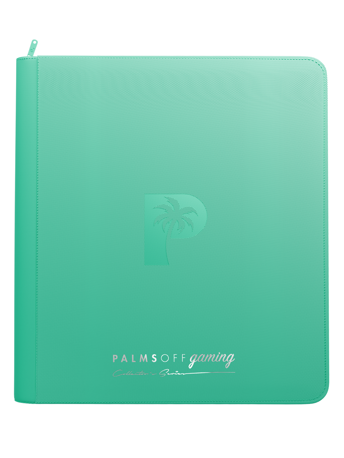 Palms Off Gaming Collector's Series 12 Pocket Zip Trading Card Binder - TURQUOISE
