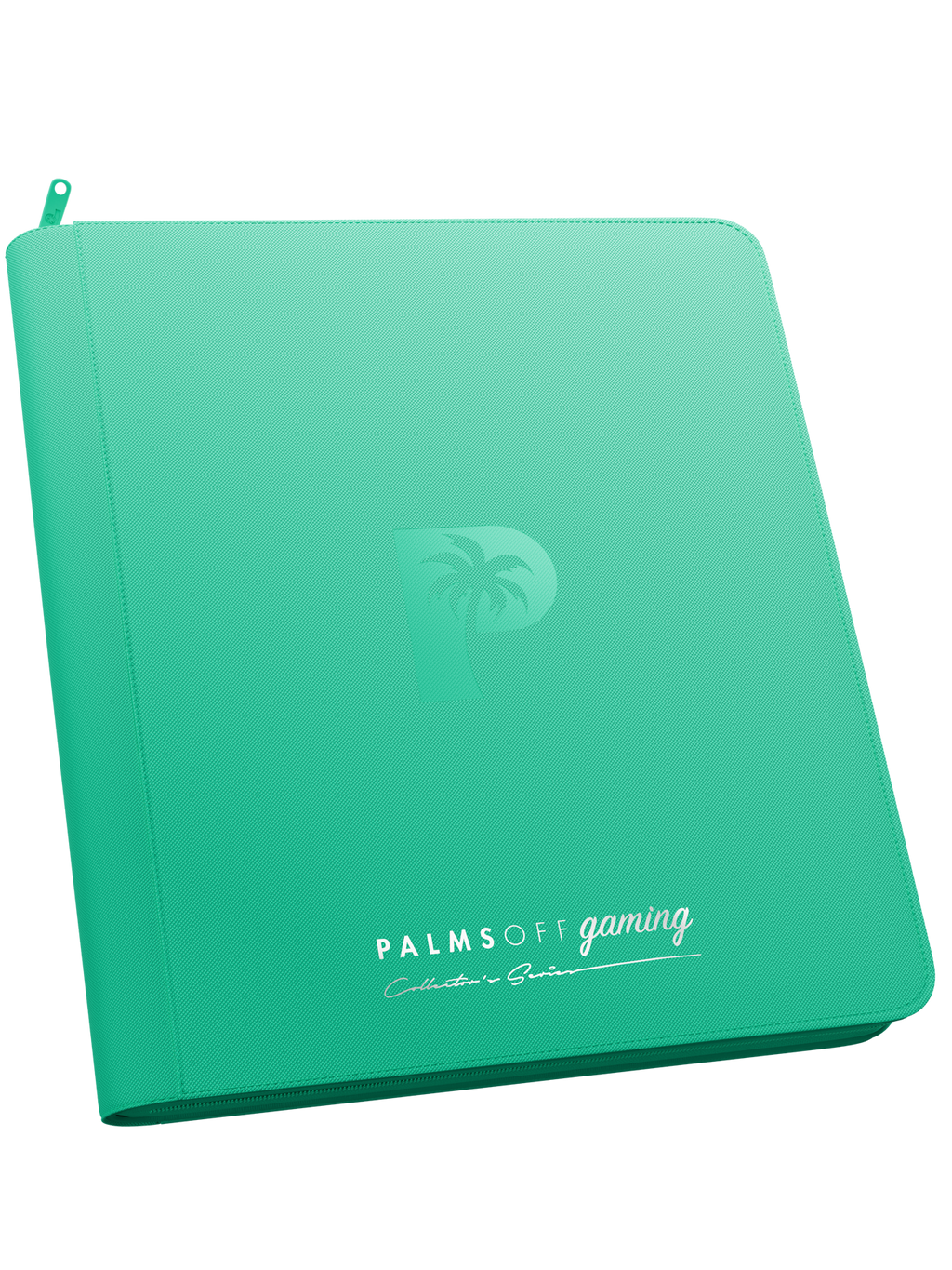 Palms Off Gaming Collector's Series 12 Pocket Zip Trading Card Binder - TURQUOISE