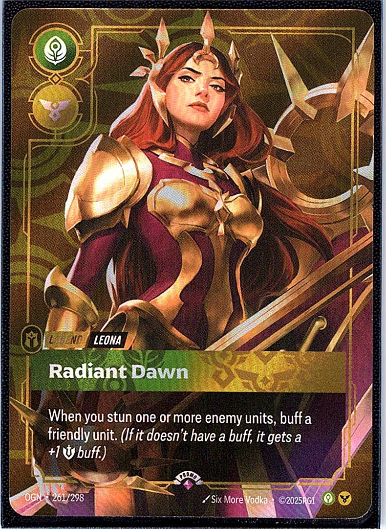 Leona, Radiant Dawn - Riftbound Organized Play Promotional Cards - 261/298 - Foil - NM