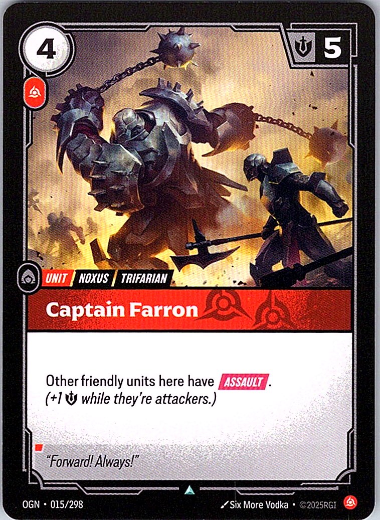 Captain Farron - Origins - 015/298 - - NM