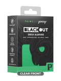 Palms Off Gaming Blackout Deck Sleeves - Standard - 100pc - Jade