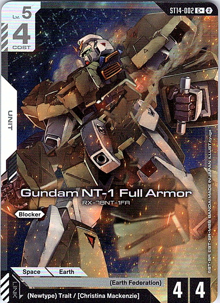 Gundam NT-1 Full Armor (C+) - Starter Deck 14: Heavy Dominion - ST14-002 - Holo - NM