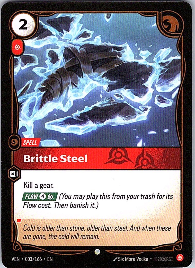 Brittle Steel - Vendetta - 003/166 - - NM
