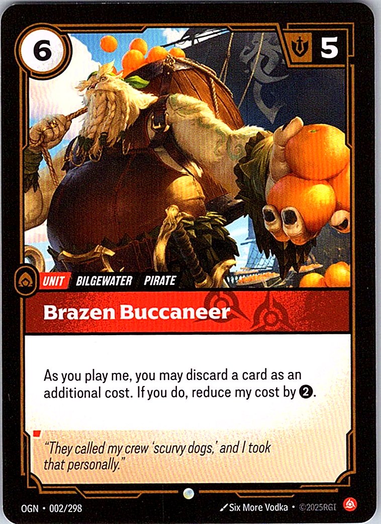 Brazen Buccaneer - Origins - 002/298 - - NM