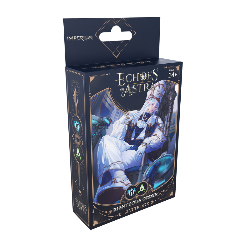 Echoes of Astra Imperion Righteous Order Starter Deck angled view