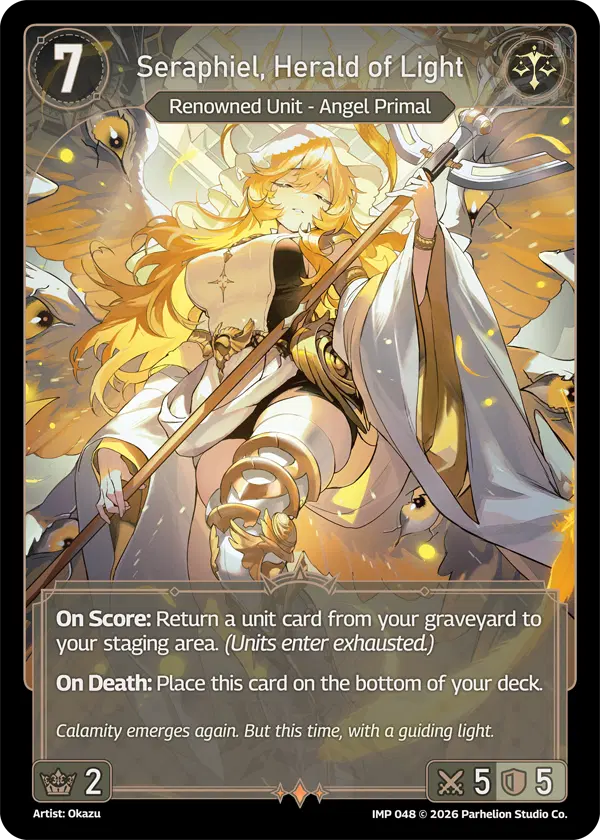 Seraphiel, Herald of Light card