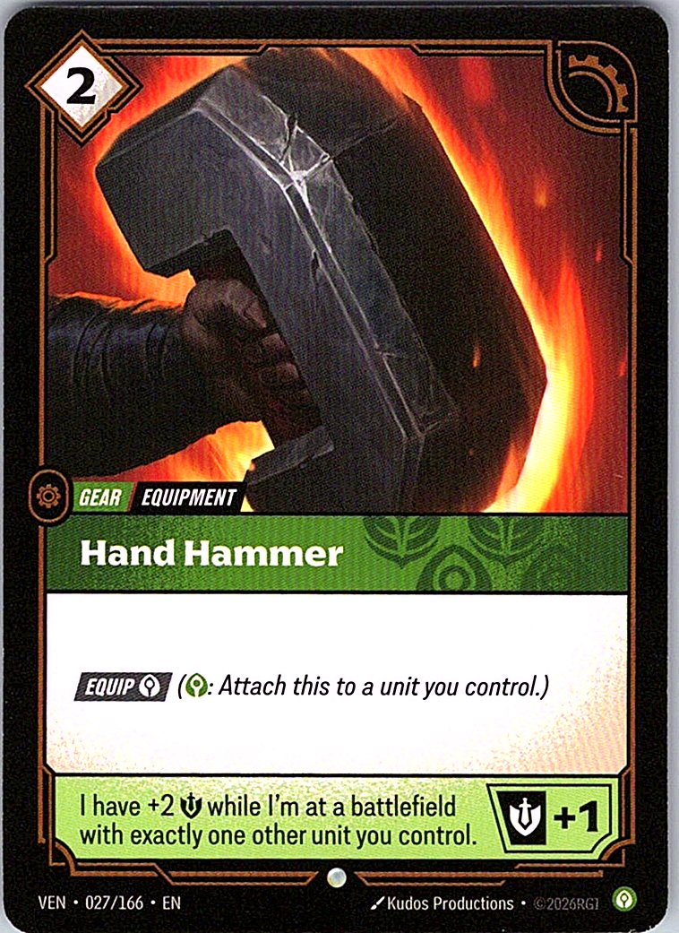 Hand Hammer - Vendetta - 027/166 - - NM