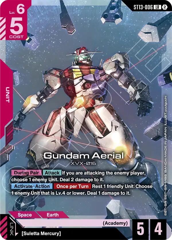 Gundam Aerial ST13-006 LR Holo