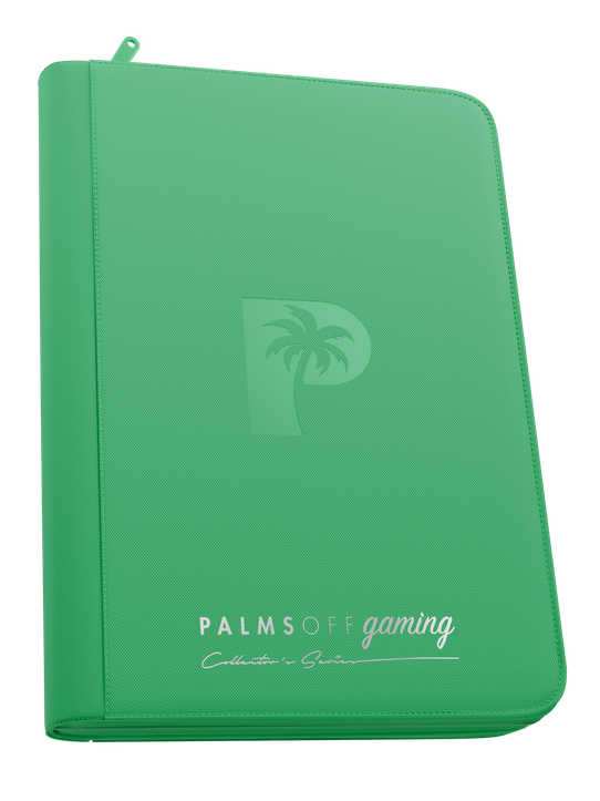 Palms Off Gaming Collector's Series 9 Pocket Zip Binder - Green
