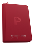 Palms Off Gaming Collector's Series 9 Pocket Zip Binder - Red
