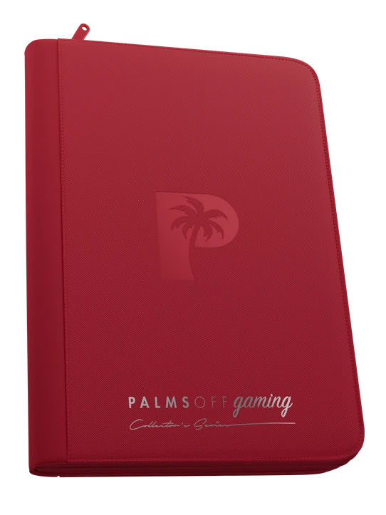 Palms Off Gaming Collector's Series 9 Pocket Zip Binder - Red
