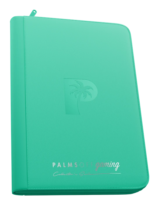Palms Off Gaming Collector's Series 9 Pocket Zip Binder - Turquoise
